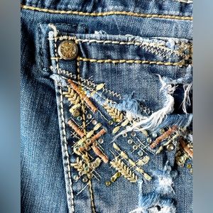 Torn Garden Bootcut Jeans